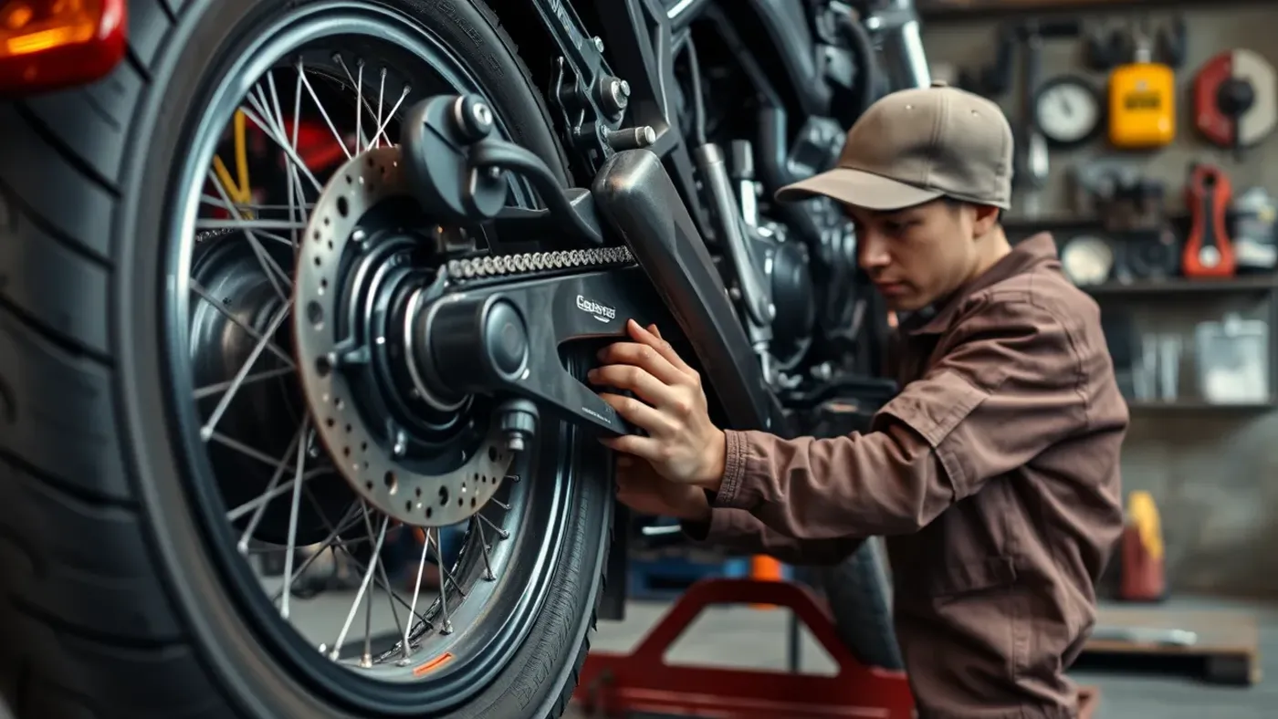 Kiểm tra lốp phanh và dầu xe máy