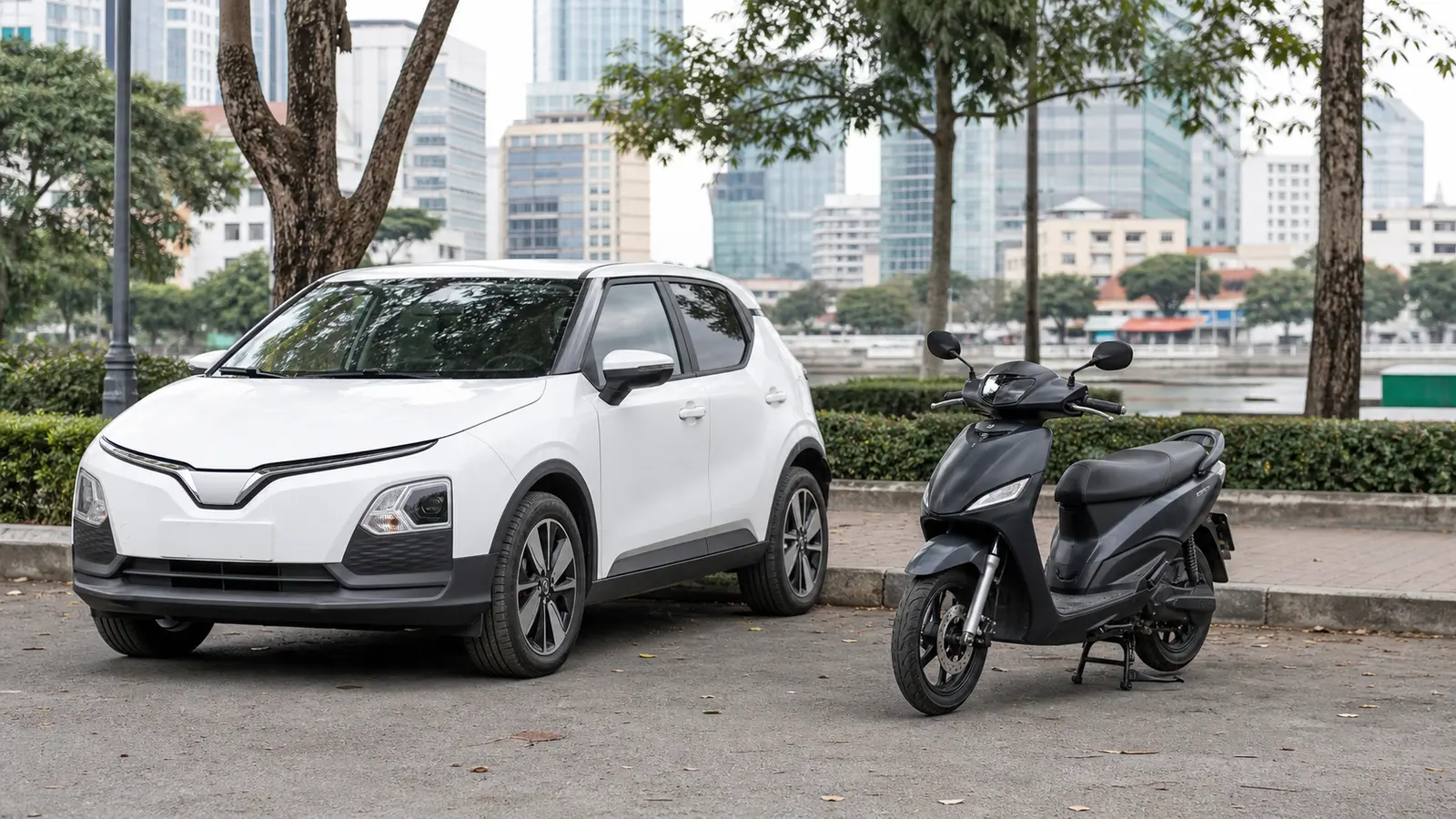 So sánh chi phí xe điện VF 5 và xe máy