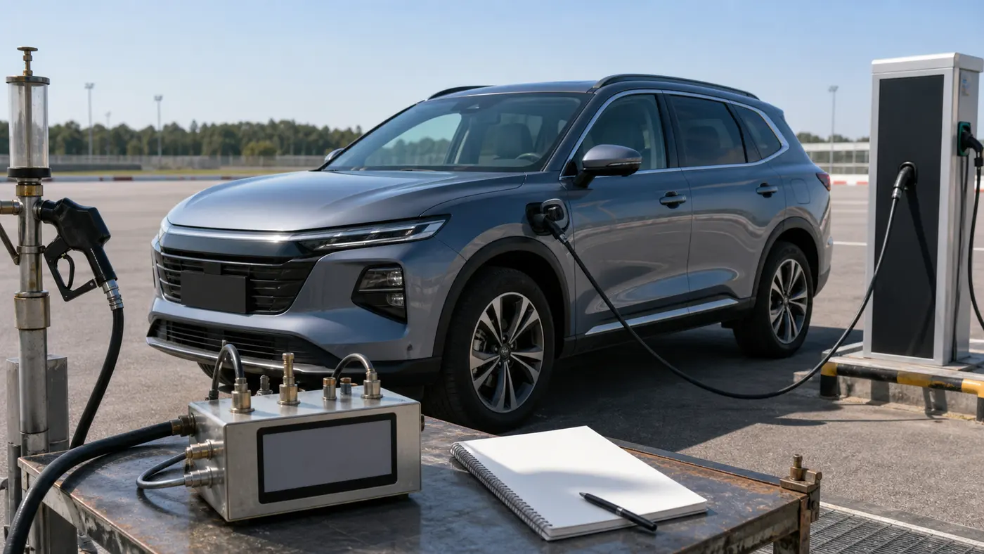 Đo mức tiêu thụ xăng và điện của J7 PHEV